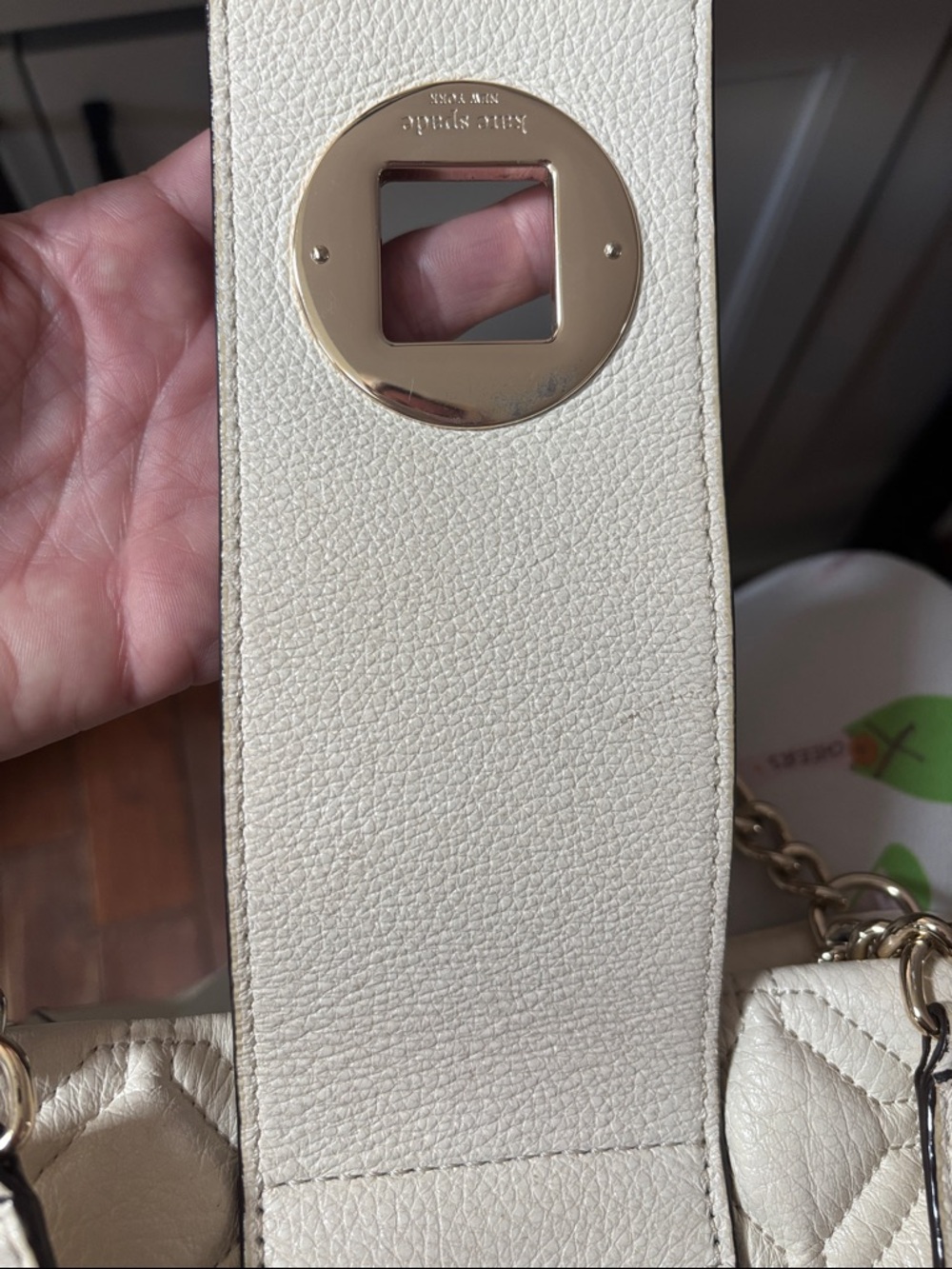 Kate Spade Astor Court ELENA Leather Shoulder Bag Tote Bone - Picture 11 of 12